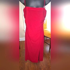 BCBGeneration, Red dress with shoulder straps, open back, sz 10